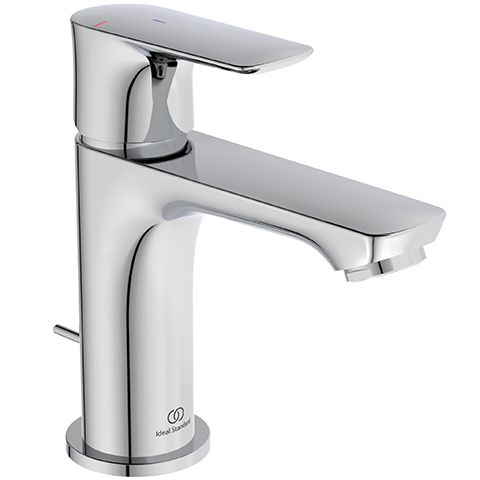 Ideal Standard Waschtischarmatur Connect Air, Slim mit Ablaufgarnitur, 5l/min, BlueStart, chrom A7008AA