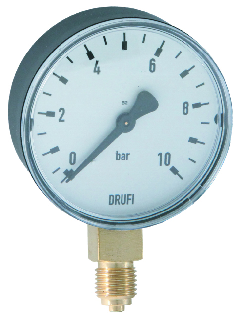SYR Manometer für den HWS-Flansch 2000 Plus, Manometeranschluss G1/4, Einstellbereich: 0-10 bar 2000.00.906