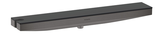 Hansgrohe Schlauchanschluss Rainfinity Porter 500 brushed black chrom mit Ablage L 26843340