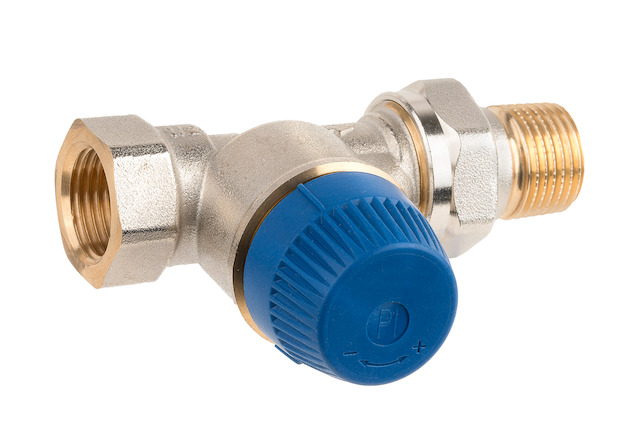 Resideo Thermostatventil Kombi-TRV, R 3/4, Durchgang, mit integriertem Differenzdruckregler V2100DPI20