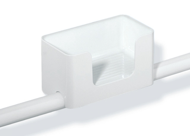 HEWI Ablagebox Serie 802 LifeSystem, aufsteckbar auf Stangensystem D: 30-33mm, 200mm breit, 110mm hoch, anthrazitgrau 802.03.200 92