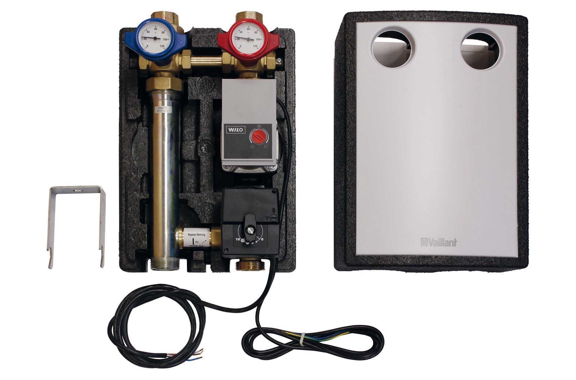 Vaillant Rohrgruppe mit 3-Wegemischer R1/2 Vor-/Rücklauf Rp1, HE-Pumpe A, EnEV 0020191814