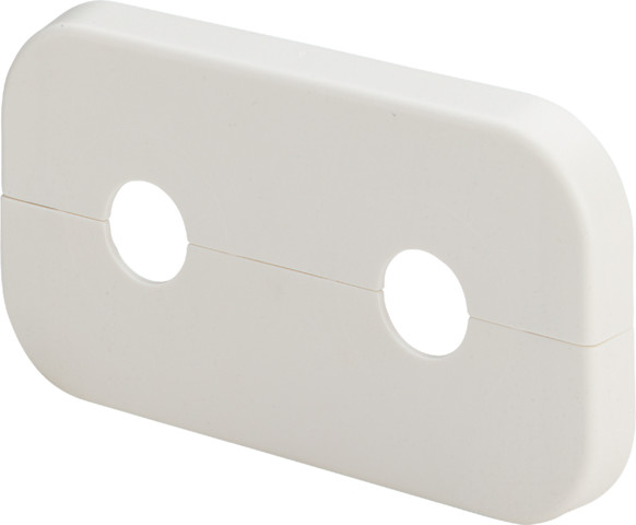 Viega Doppelrosette 1079.6 in 110x60x10x15mm Kunststoff weiß RAL 9010 135959