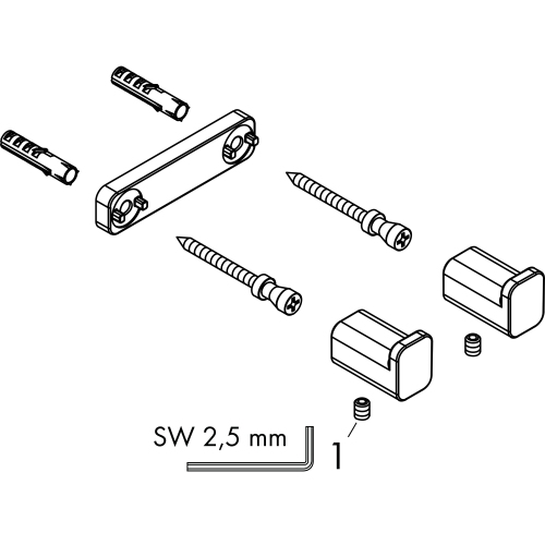 Hansgrohe Doppelhaken AddStoris mattweiss 41755700