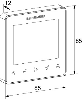 Heimeier neoStat V2 Raumthermostat 230 V, Smart Home, schwarz 1500-01.507