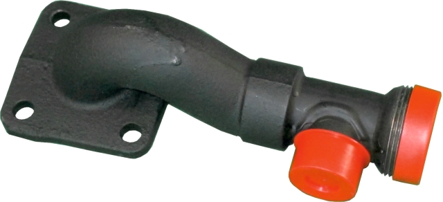 Wolf Rücklaufrohr mit Gussbogen flachd für Gaskessel -35kW 2410115