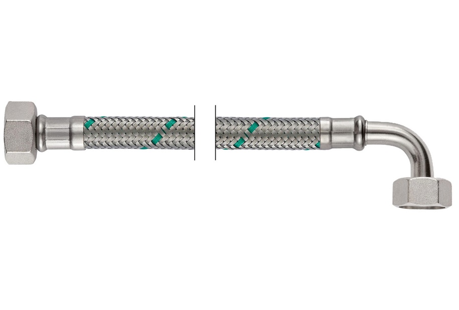 Neoperl NEOFLEX Panzerschlauch DN10 IG x IG gebogen, 1/2" x 1/2" 150cm 66873150