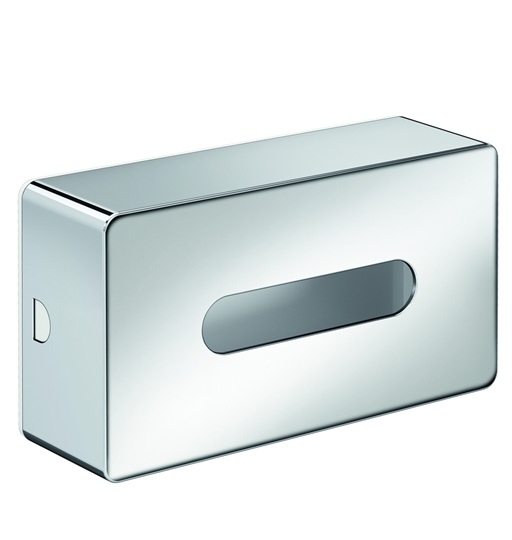 Emco Kosmetiktuchbox Wandmodell Loft 250x79x140mm chrom/weiß 055700100