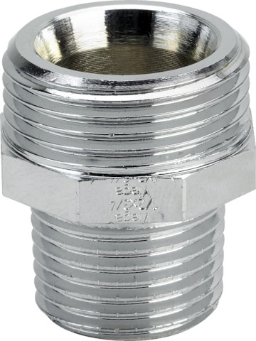 Viega Gewindestutzen Rotguss 3246 in G3/4 x R1/2 verchromt 448226