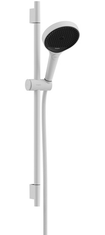 Hansgrohe Brauseset Rainfinity 130 3jet Unica S Puro 650mm Push Schieber weiß matt 28745700