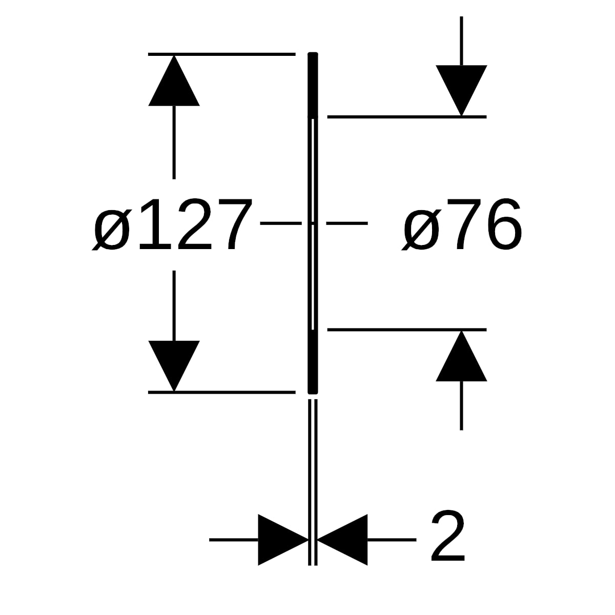 Geberit Flanschdichtung Faserverbundwerkstoff DN65,PN 10/16 600.047.00.1