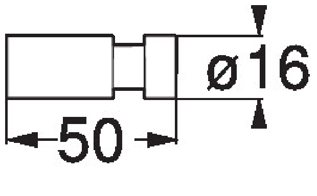 Emco Haken System2 38xD: 16mm chrom 357500101