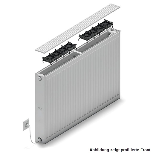 Kermi x-flair Wärmepumpen-Heizkörper Plan-K Typ 33 H: 90 L: 200cm weiß PK03L0902001N1K