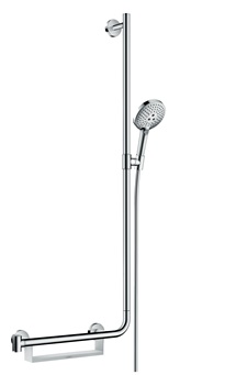 Hansgrohe brauseset Raindance Select S 120 3jet Unica Comfort Brausestange 1100mm Rechts chrom 26326000