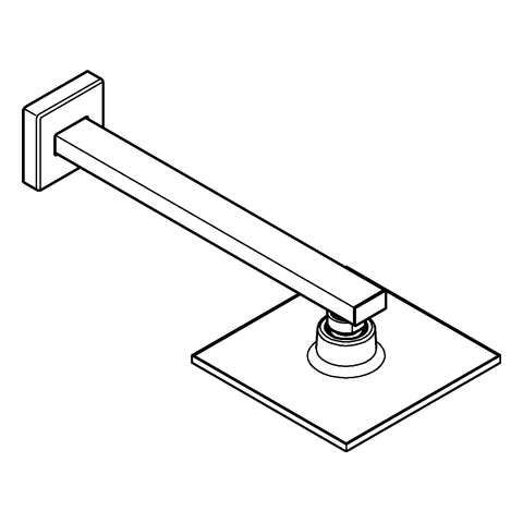 Grohe Euphoria Cube Kopfbrauseset 152mm chrom, Brausearm 286mm 26073000