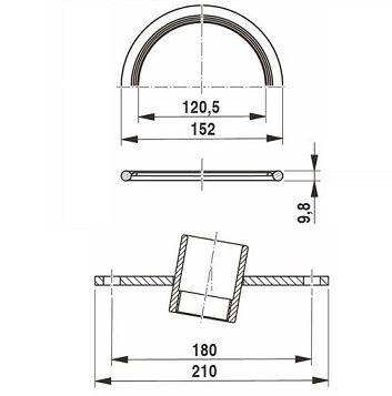 Buderus Handlochdeckel mit Muffe G1 1/2" für Logalux-Speicher 7747029313