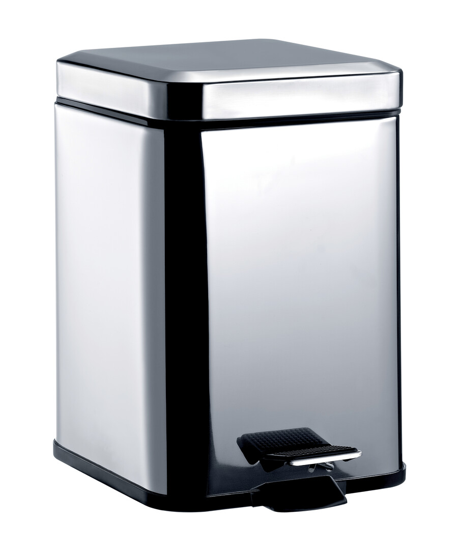 Emco Abfallbehälter System2 Standmodell, eckig 5 liter edelstahl 355300005