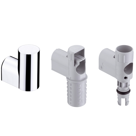 Hansgrohe Wandstütze mit Abdeckung für Wandstange Unica'D satinox 92110810