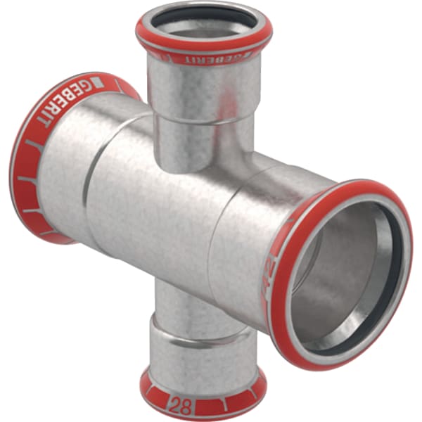 Geberit Mapress C-Stahl Kreuzstück reduziert d54-35-54 21123