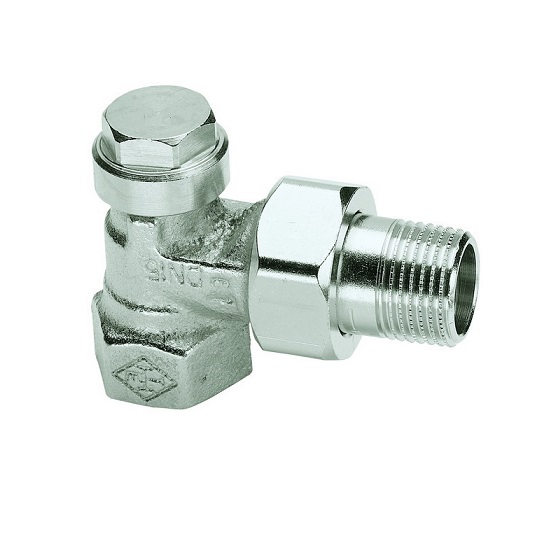 Heimeier Regulux Verschraubung 3/4" Eck DN20, mit Entleerung 0351-03.000