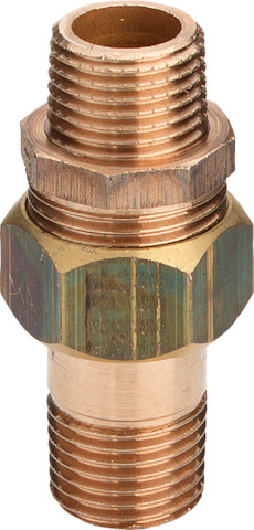 Viega Rohrverschraubung Rotguss 3334 flachdichtend in R1 x R1 320218
