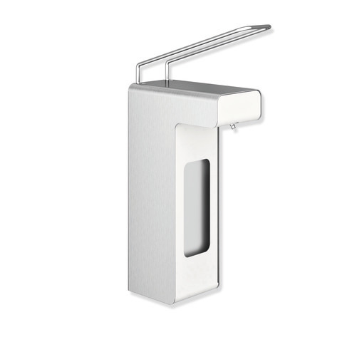 HEWI Desinfektionsmittel-oder Seifenspender System 900, Edelstahl, inkl. 1000ml Leerbehälter wiederbefüllbar, 900.06.002XA