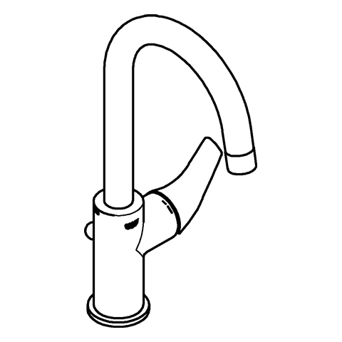 Grohe BauFlow Einhand-Waschtischbatterie chrom L-Size 23753000