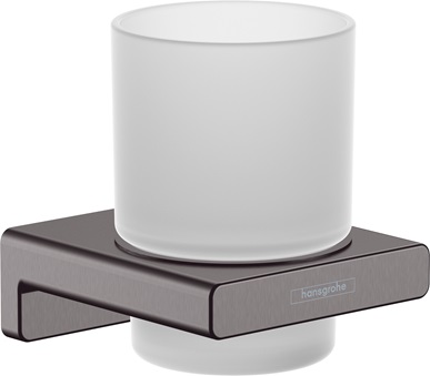 Hansgrohe Zahnputzbecher AddStoris brushed black chrom 41749340