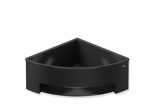 HEWI Duschkorb System 900, Halter Edelstahl, Einsatz Kunststoff, H: 67mm, Schenkel 170mm, schwarz matt 900.03.00260 CV