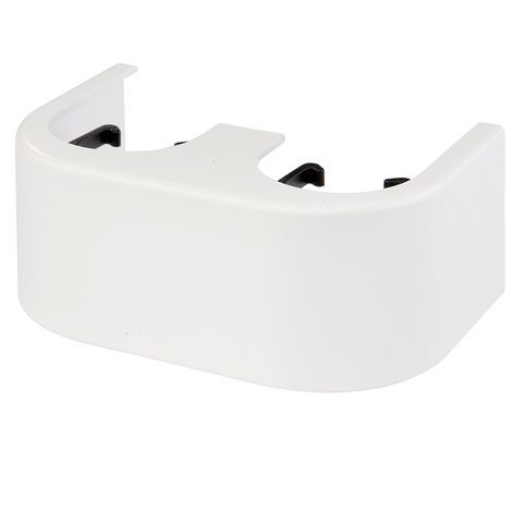 Flamco Designverkleidung Hahnblock Eck Kunststoff weiß F10094