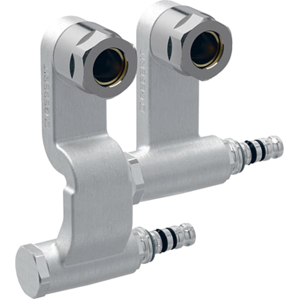 Geberit Mepla Set Anschluss-Endstück für Vorlauf/Rücklauf mit Anschlussverschraubung d15-16 611.364.22.7