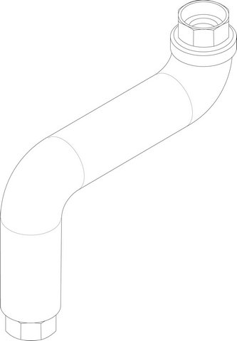 Bosch / Buderus Anschlussrohr VK G11/2 komplett 8718594558