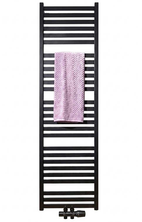 HSK Designheizkörper Line Aero H: 180 L: 60 cm, schwarz-matt 8046180-68