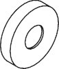 HEWI Rosettenkappe Serie 801, für Rosettenbefestigung am Bogen, StangenD: 33mm, lichtgrau 10856 97