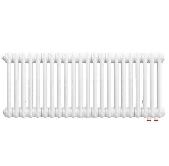 Arbonia Ventil-Röhrenradiator Standard 6-Säuler H: 35 L: 225cm, Modell 6035, weiß, 50 Glieder