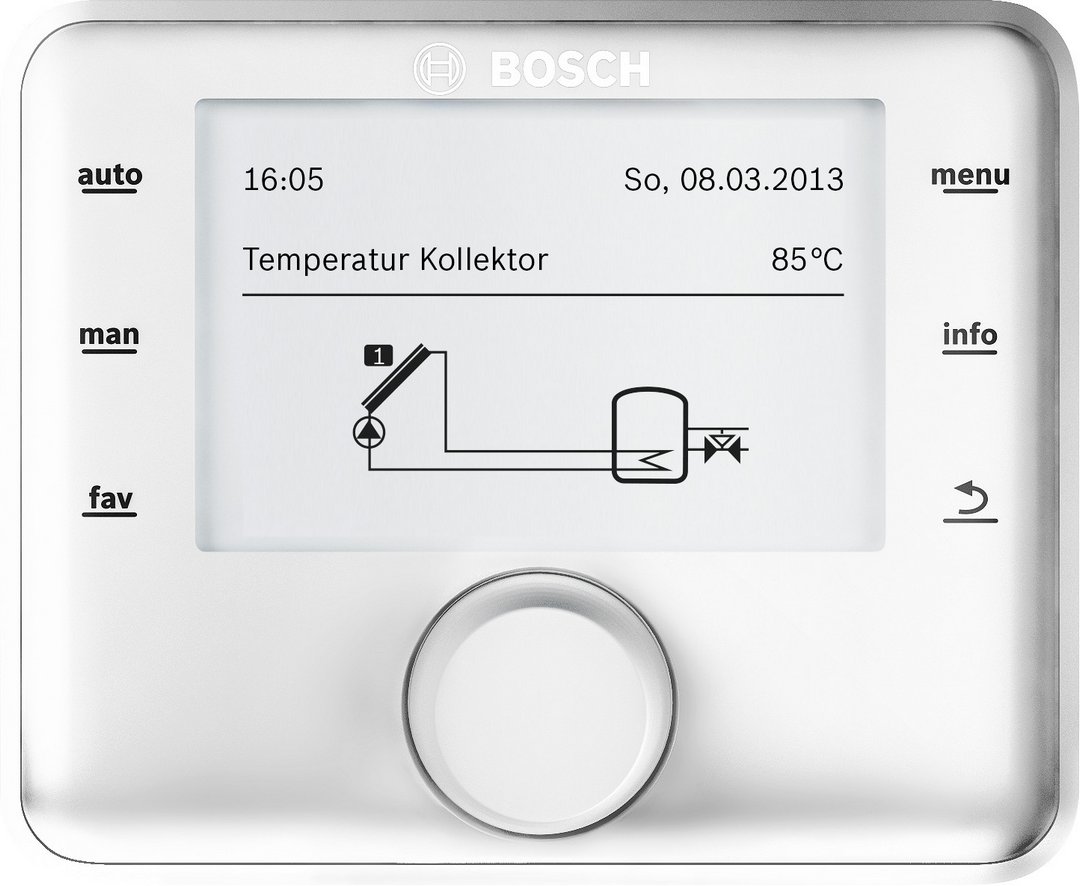 Bosch CS 200 Solar-Autarkregler für einfache bis komplexe Solaranlagen 7738114089