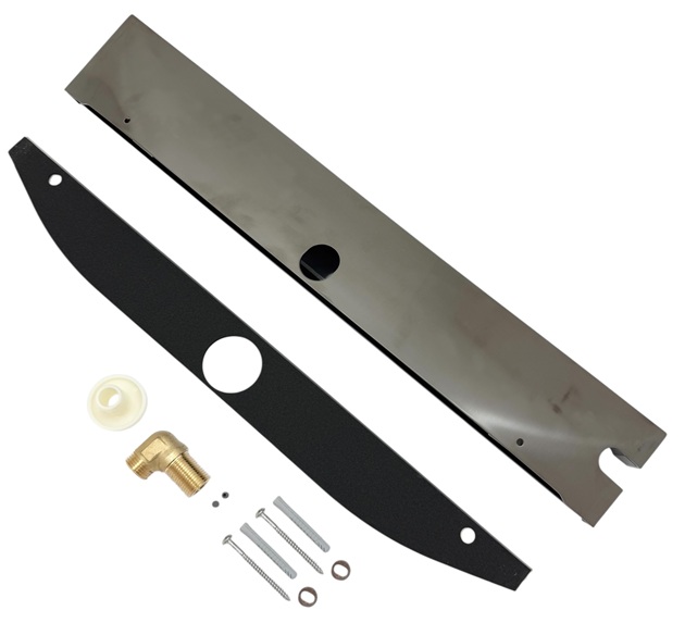 Hansgrohe Wandanschluss Rainfinity Porter 500 mit Brausehalter rechts und Duschablage, Brushed Black Chrome 26858340