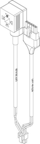 Bosch / Buderus Verbindungsleitung Gebläse PWM WIDW 900/2740 8738805139
