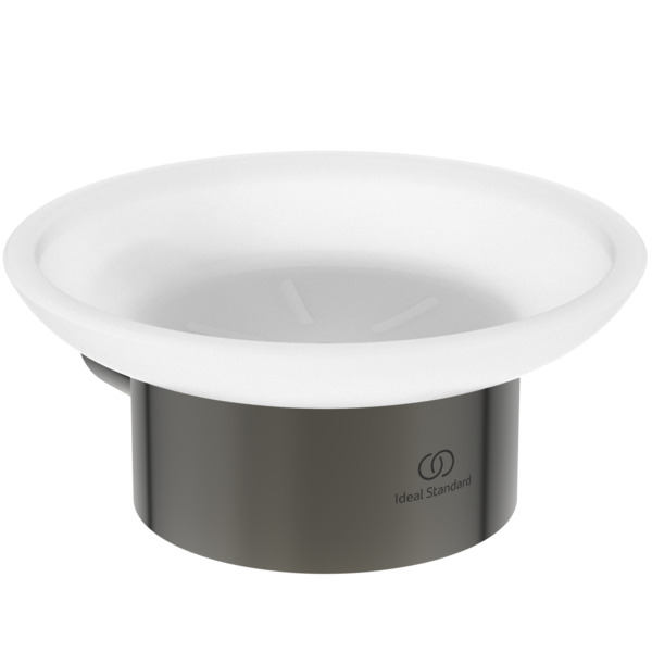 Ideal Standard Seifenschale Conca, rund, grau metallic T4509A5