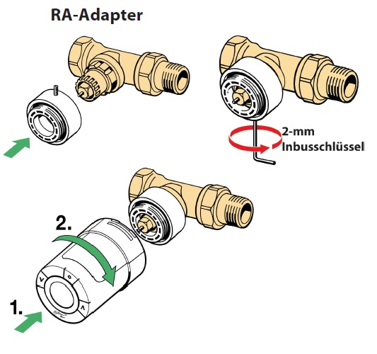 Danfoss Adapter RA 2000 für living connect und living eco 014G0251