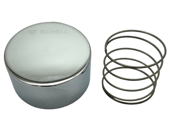 Schell Betätigungshaube, Druckfeder für WC-Druckspüler SCHELLOMAT BASIC, chrom 230430699