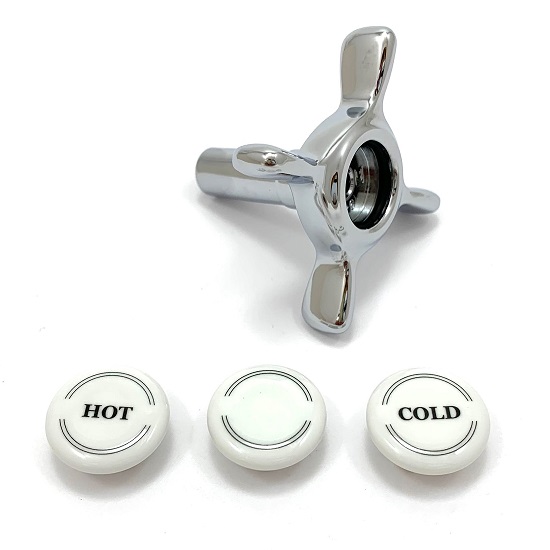 Hansgrohe Griff Axor Montreux 2-Griff Waschtischarmatur warm/kalt chrom 16291000
