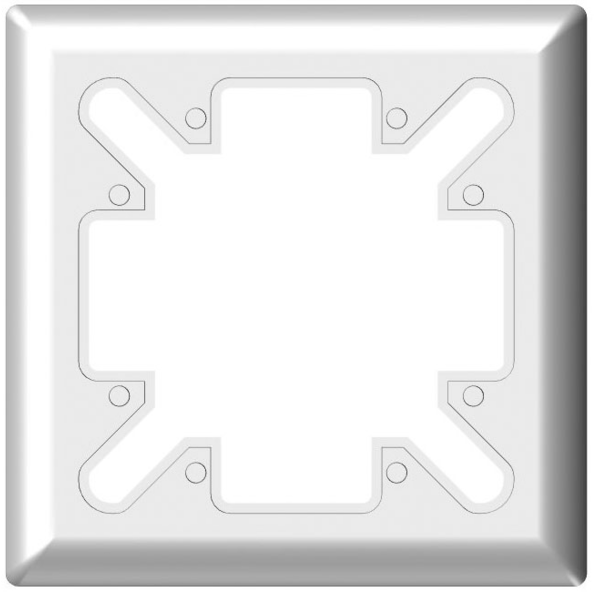 Oventrop Montageplatte System Feller für "R-Tronic" 1150693