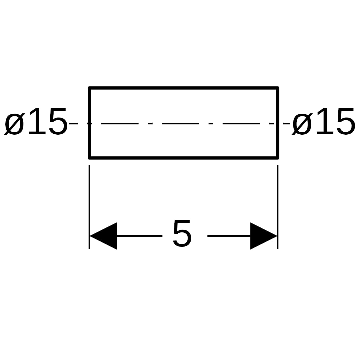 Geberit Mapress Edelstahl Rohrnippel d15 32050