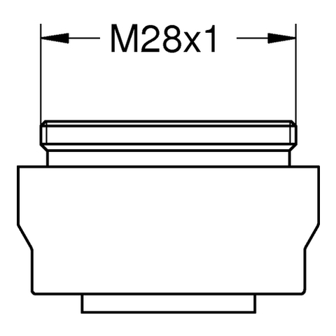 Grohe Strahlregler chrom, Außengewinde 48024000