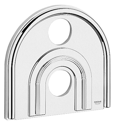 Grohe Rosette für Chiara Thermostat Fertigmontageset 235x218 weiß 47463L00