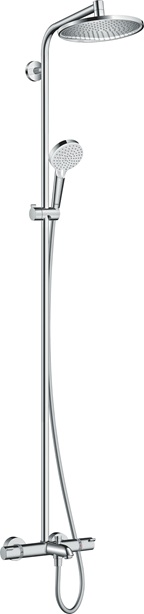 Hansgrohe Showerpipe Crometta S 240 für Wanne chrom mit Thermostat 27320000