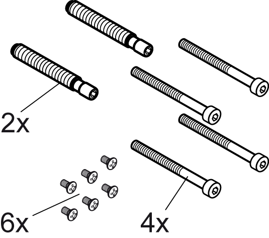 Ideal Standard Schrauben-Satz Ventile und Anschlüsse A860842NU