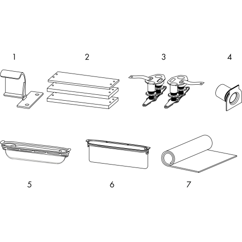Hansgrohe Installationsset RainDrain 1200mm für Duschrinnen Fertigsets 56015180