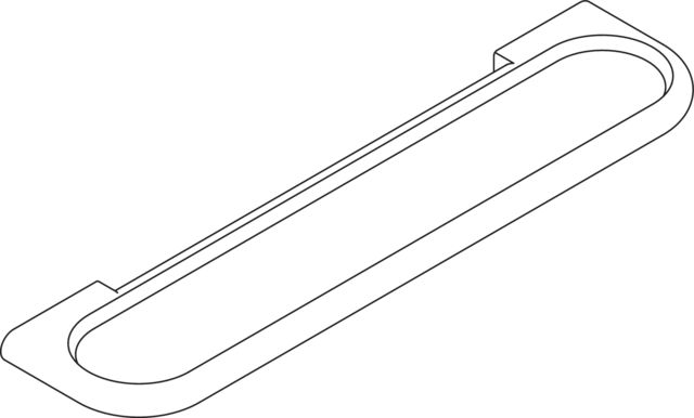 HEWI Ablage Serie 477, matt, 600mm breit, 26mm hoch, 140mm tief, reinweiß 477.03B100 99
